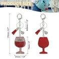 thumbnail image 2 of Uxcell Rhinestone Keychain Bling Keychain Accessories Cute Crystal Key Chain Red, 2 of 7