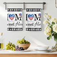 thumbnail image 3 of 250th Anniversary Kitchen Towels Set of 3, Grey Wood Home Sweet Black Plaid Absorbent Dish Towels for Kitchen, Microfiber Hand Towel, Quick Drying Tea Towel for Cleaning Decorative Dishcloths, 3 of 7