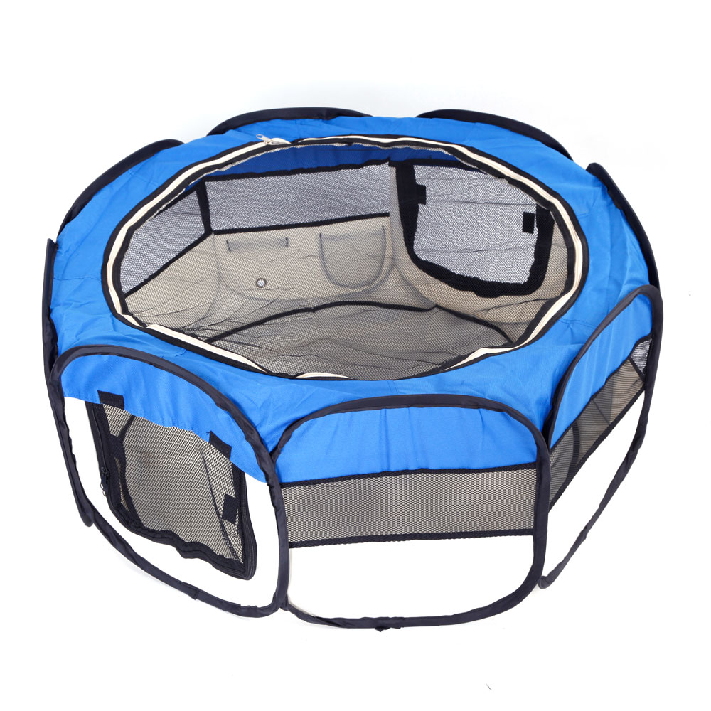 Zimtown Portable Dog Kennel Pet Fence Puppy Soft Playpen Exercise Pen