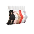 thumbnail image 6 of Wonder Nation Girls Teddy Bear and Holiday Quarter Crews Socks, 6-pack, Size Medium (Shoe Size 10.5-4), 6 of 6