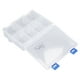 thumbnail image 4 of Organizador de piezas pequeñas, caja de almacenamiento transparente de 7 rejillas, contenedor de almacenamiento de compartimentos de plástico PP con divisor extraíble, 4 of 12