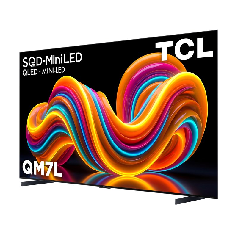 TCL 98” QM7L Series SQD-Mini LED QLED Smart Google TV (NEW 2026) - TCL Deep Color System with Super QLED, Up to LD2100 Precise Dimming Series, Up to HDR3000 Peak Nits, Bang & Olufsen Audio - 98QM7L gallery view