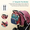thumbnail image 5 of Awanhe Mochila para pañales de bebé con cambiador, bolsas impermeables para bebés para niños y niñas, puerto de carga USB, regalos para baby shower, RGB, 5 of 5