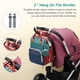 thumbnail image 5 of Awanhe Mochila para pañales de bebé con cambiador, bolsas impermeables para bebés para niños y niñas, puerto de carga USB, regalos para baby shower, RGB, 5 of 5