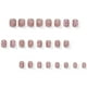 thumbnail image 5 of Uñas postizas, 24 piezas, cortas, cuadradas, estilo moda, con flores de diamantes de imitación, blancas, francesas, para manicura francesa. Piezas para uñas postizas., 5 of 6