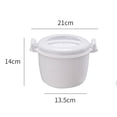 thumbnail image 5 of Queroig Rice Steaming Pot Good Insulation Large Capacity Ergonomic Handle Buckle Design Multifunctional Microwave Rice Cooker Steamer Veggie Portable Cookware Pot, 5 of 7
