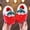 Red, variant on RTKFRFLM Girls Fruit Print Slippers Cute Non- Warm Indoor Winter House Shoes Yellow 12.5-13 Years