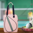 thumbnail image 1 of DYNWAVECA Tennis Bag Water Resistant Racquet Holder Practical Pouch Fashion Professional Tennis Racket Bag for Outdoor Travel Beginners pink 1 shoulder, 1 of 10