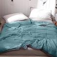 thumbnail image 6 of Cotton Cooling Blanket for Hot Sleepers & Night Sweats,All-Season Temperature-Regulating Quilt with 3x Breathability,Lightweight Machine-Washable (Twin/Queen/King) for Bed,Sofa,Travel & Gifts Blue, 6 of 9