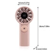 thumbnail image 3 of ICQOVD Desktop Fan Folding Handheld Fan Multi Speed Adjustable Portable Neck Fan Portable Fan for Summer Outdoor Work, 3 of 4