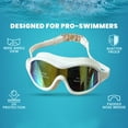 thumbnail image 6 of Ovzne Adult Waterproof Swimming Goggles - Large Frame With Anti-Fog Pc Lenses, Silicone Comfort Fit For Training Water Activities, 6 of 6