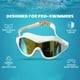 thumbnail image 5 of Gafas de natación de montura grande para adultos, impermeables, con lentes de PC antivaho y sello suave, ajuste cómodo para natación, entrenamiento y uso recreativo. Incluye estuche, 5 of 8