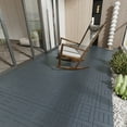 thumbnail image 4 of Miniyam 44 Pcs Interlocking Deck Tiles, 12" x 12", Polypropylene, for Outdoor Balcony Garden Gray, 4 of 9