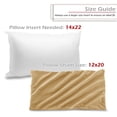 thumbnail image 3 of Nestl Velvet Throw Pillow Covers Solid Rectangle Soft Decorative Pillow Cover for Sofa, 12" x 20", Gold, Pack of 2, 3 of 8