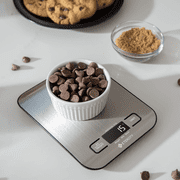 Etekcity Kitchen Scale, Digital Food Scale, 304 Stainless Steel, 11lb/5kg, Silver, EK6015