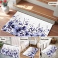 thumbnail image 5 of Purple Blooms Floral Entryway Rug 2'x3'&nbsp; Non Slip Front Door Mats, Farmhouse Spring Flowers Botanical Entrance Rugs Indoor Outdoor Carpet, Washable Floor Mats Small Area Rug for Bedroom Kitchen, 5 of 8