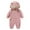 Pink, variant on Splozh Baby Girls Snowsuit Toddler Clothes Winter New Baby Crawler Clothes with Thickened Velvet Baby Jumpsuit Outward Set Black,3-6 Months
