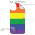 thumbnail image 4 of DistinctInk Custom SKIN / DECAL compatible with OtterBox Symmetry for iPhone 11 Pro MAX (6.5" Screen) - Rainbow Stripes Gay Pride - Show Your LGBTQ Support, 4 of 5
