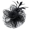 thumbnail image 2 of Sombrero para mujeres y niñas, diadema para fiesta de té y cóctel, tocado tipo aleta, 2 of 5