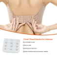 thumbnail image 4 of Extension Strap Bra Extender Buckle 3 Hook Women Rows Extenders for Underwear Accessories Practical Elastic Multicolor Clips Tight 3 Rows Underwear white, 4 of 6