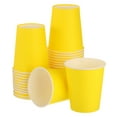 thumbnail image 1 of Vasos de papel desechables coloridos, 50 PCS 9 OZ Juguetes educativos creativos Suministros de manualidades, Vasos de papel DIY (Amarillo), 1 of 6