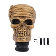thumbnail image 2 of SKULL COOL LOOKING GEAR SHIFT KNOB WITH 3 ADAPTERS FOR MOST VEHICLES, 2 of 7