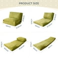 thumbnail image 2 of YOSHOOT Folding Corduroy Bean Bag Sofa Bed, Memory Foam Convertible Floor Mattress with Washable Cover for Living Room/Dorm/Home (Green,Single), 2 of 9