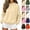 Beige, variant on Women's Mock Neck Sweatshirt, Oversized Long Sleeve Casual Tops for Daily Outdoor Fall Winter Street Wear Black S