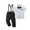 Black, variant on Baby Boy Clothes Suits Toddler Shirt Suspender Pants Outfit Sets Gentleman Wedding Suit 1-6 Years