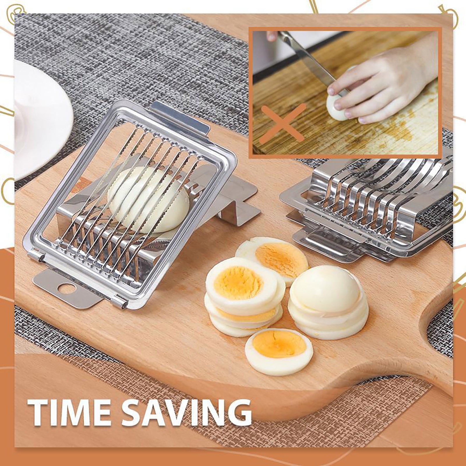 Multi-Functional Egg Slicer, Egg Cutter, Kitchen Gadgets, Egg