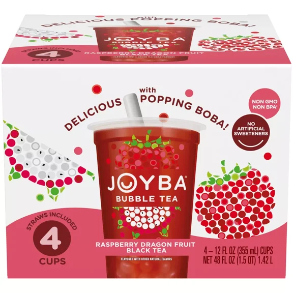 JOYBA Bubble Tea - 4pk/12 fl oz Cups