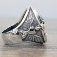 thumbnail image 3 of Memento Mori Skull Sterling Silver Ring, 3 of 5