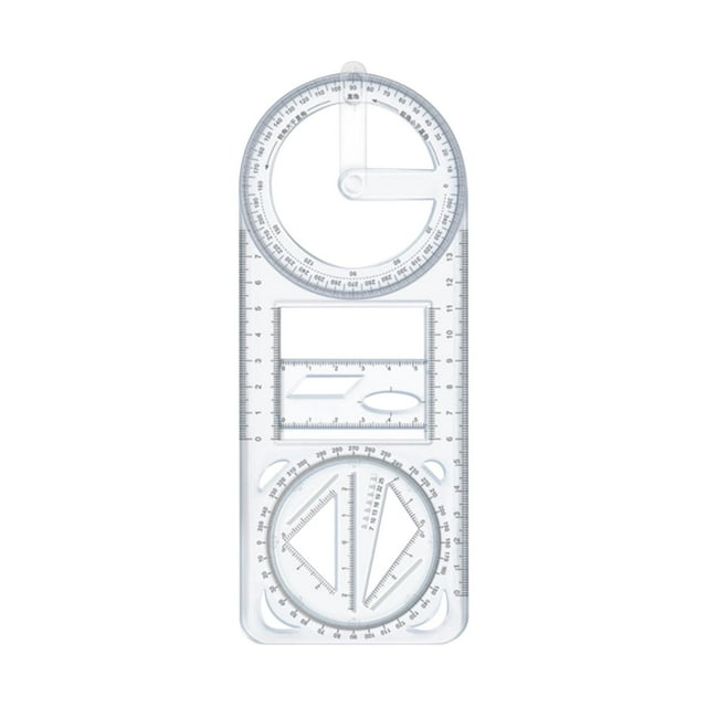 jinwen Drawing Template Measuring Tool Stationery Mathematics Multifunctional Geometric A