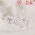 thumbnail image 6 of 5Pairs/10Pairs/12Pairs 4mm 5mm 6mm 8mm 10mm 12mm Jewelry Party Fashion Elegant Round Shape Ear Stud Pearl Earrings 12MM-12PAIRS, 6 of 8
