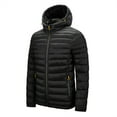 thumbnail image 2 of FRSASU Men Jacket Clearance,Winter Cotton Padded Jacket Hooded Cotton Padded Wear, 2 of 9