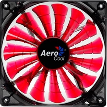 AeroCool SHARK 140MM RED 140 mm LED Case Fan, Red