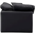 thumbnail image 6 of Meridian Furniture Indulge Contemporary Vegan Leather Corner Chair in Black, 6 of 9