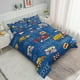 thumbnail image 2 of Juego de edredón Datura Home Kids Butterfly Truck Twin, 3 piezas, 2 of 5
