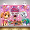 thumbnail image 3 of Paw Patrol Birthday Party Decoration Chase Skye Figure Dinner Plate Banners Cake Topper Numer Balloon Set Anime Themed Tableware, 3 of 5