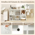 thumbnail image 4 of Librero Organizador de 6 Cubos, Estante Minimalista de Madera para Libros y Organizar, Librero para Sala Oficina Dormitorio 90X30X60CM(Blanco), 4 of 4