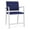 Blue, variant on Newport Reception Waiting 24.5" Steel Hip Chair and / Silver Steel / Navy Blue