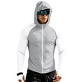 thumbnail image 2 of Men's UPF 50+ Full Zip Up Sun Protection Hoodie Jacket Long Sleeve Lightweight UV Shirts for Men Hiking Fishing, 2 of 8