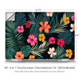 thumbnail image 4 of Laptop Notebook Skin Vinyl Sticker Cover Decal for 14" HP 2 in 1 Touchscreen Chromebook x360 - Hibiscus Flowers Tropical Hawaii, 4 of 4