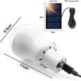 thumbnail image 5 of Bombilla solar LED, juego de 2 luces solares para acampar con panel solar de 3 W, adecuada para tiendas de campaña al aire libre, para senderismo, para acampar y pescar., 5 of 5