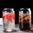 thumbnail image 4 of 8 Pack Can Shape Glass Fashion Water Milk Juice Simple Juice Cup Beer Glass Shake Glass Dessert Cup Mug, 400ML, 4 of 7