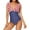 USA Flag, variant on Alove Women Women's Pleated Slim-fit Swimsuit One Piece Swimsuits Deep V Neck Bathing Suits