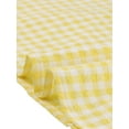 thumbnail image 5 of INSPIRE CHIC Mother's Day Women's Gingham Tops Square Neck Ruffle Cap Sleeves Summer Blouse M Yellow, 5 of 6