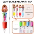 thumbnail image 3 of 48 Pcs Capybara Gifts Bulk,4-in-1 Ballpoint Pens,Stickers,Notepads,Organza Bulk Gifts Set for Teachers Home Office Party Favor Supplies, 3 of 4