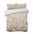thumbnail image 2 of Vintage Botanical Full Size Down Alternative Comforter, Lightweight Comforter Quilt Bedding Set with Pillow Shams Spring Floral Summer Botanical Rustic All Seasons Bed Comforter Duvet Insert 78"x90", 2 of 7