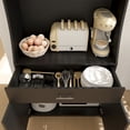 thumbnail image 6 of YYAo 71" Kitchen Storage Cabinet with Charging Station,with 2 Outlets & 1USB 1Type-C Ports,Pantry with 2 Cabinet ,1 large storage drawer& 1 Large Countertop, 6 of 15